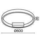 Светильник потолочный Maytoni MOD058CL-L35WK, LED, 35Вт, 60х60х3,5 см, 2600Лм, цвет белый - Фото 5