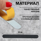 Сменный файл для пилки, абразивность 240, 18 см, фасовка 50 шт, цвет чёрный - фото 23761069