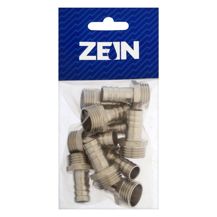 Штуцер ZEIN, 1/2" х 12 мм наружная резьба, никелированная латунь, фасовка 10 шт. - фото 18585573 Штуцер ZEIN, 1/2" х 12 мм наружная резьба, никелированная латунь, фасовка 10 шт. - фото 18585573