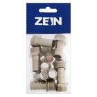 Штуцер ZEIN, 1/2" х 14 мм наружная резьба, никелированная латунь, фасовка 10 шт. 10358724