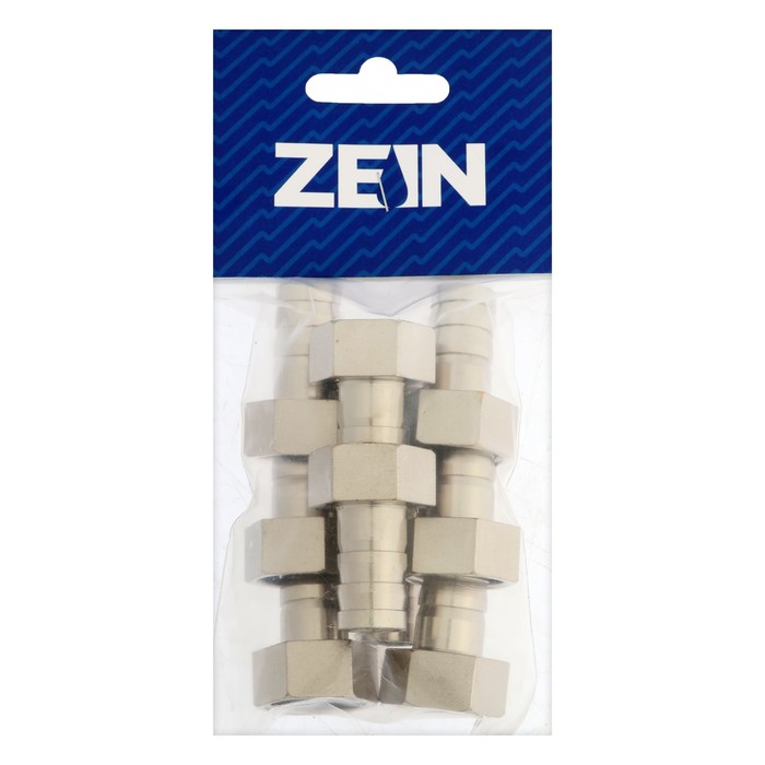 Штуцер ZEIN, 1/2" х 14 мм, внутренняя резьба, никелированная латунь, фасовка 10 шт. - фото 18585579 Штуцер ZEIN, 1/2" х 14 мм, внутренняя резьба, никелированная латунь, фасовка 10 шт. - фото 18585579