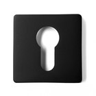 Накладка на цилиндровый механизм LOCKLAND, квадратная, цвет черный, комплект - Фото 4