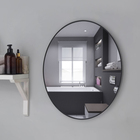 Зеркало "Чёрный матовый", настенное, 80 × 3 см - Фото 1