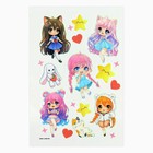 Кольцо детское Cute girl 3 шт., и переводные татуировки, 8×12 см - Фото 4