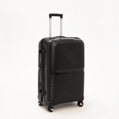 Чемодан 28", 47*29*73, отд на молнии, код замок, 4 колеса, черный