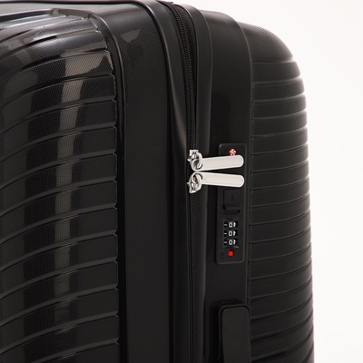 Чемодан 28", 47*29*73, отд на молнии, код замок, 4 колеса, черный