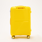 Чемодан средний 24", отдел на молнии, кодовый замок, 4 колеса, цвет жёлтый - фото 23730851