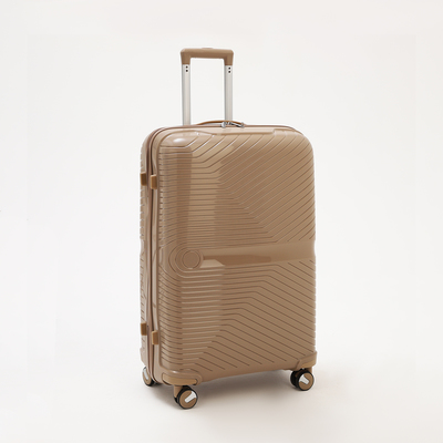 Чемодан 28", 47*29*73, отд на молнии, код замок, 4 колеса, коричневый