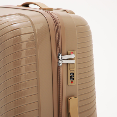 Чемодан 28", 47*29*73, отд на молнии, код замок, 4 колеса, коричневый