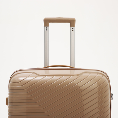 Чемодан 28", 47*29*73, отд на молнии, код замок, 4 колеса, коричневый