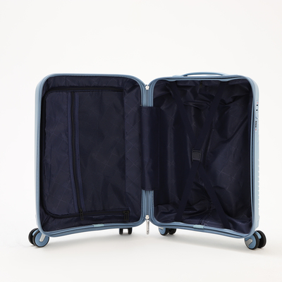 Чемодан 20", 36*21*55, отд на молнии, код замок, 4 колеса, голубой