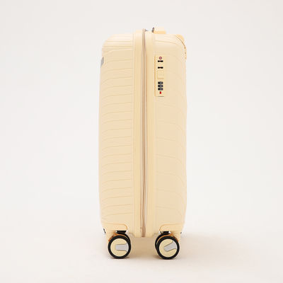 Чемодан 20", 36*21*55, отд на молнии, код замок, 4 колеса, бежевый