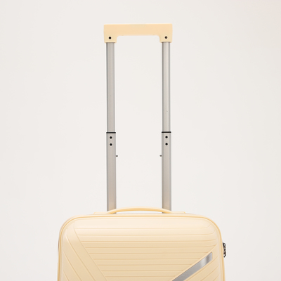 Чемодан 20", 36*21*55, отд на молнии, код замок, 4 колеса, бежевый