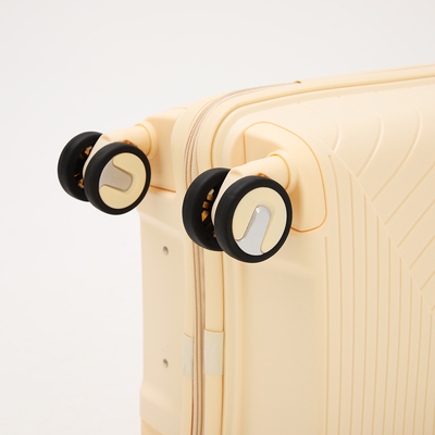 Чемодан 20", 36*21*55, отд на молнии, код замок, 4 колеса, бежевый