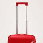 Чемодан малый 20", отдел на молнии, кодовый замок, 4 колеса, цвет красный - фото 23730975