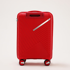 Чемодан малый 20", отдел на молнии, кодовый замок, 4 колеса, цвет красный - фото 23730976