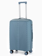 Чемодан на колёсах, 24", кодовый замок, 43×25×64, см, голубой - Фото 1