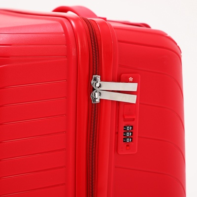 Чемодан 28", 47*29*73, отд на молнии, код замок, 4 колеса, красный