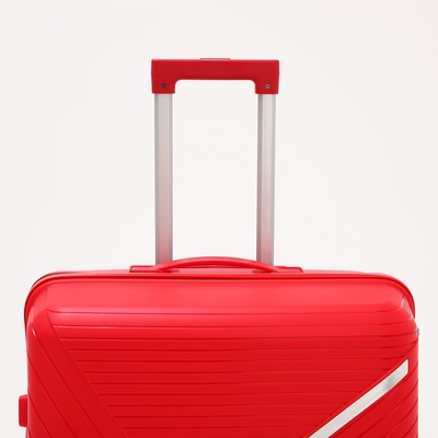 Чемодан 28", 47*29*73, отд на молнии, код замок, 4 колеса, красный