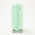 Чемодан средний 24", отдел на молнии, кодовый замок, 4 колеса, цвет мятный - фото 23720322