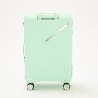 Чемодан средний 24", отдел на молнии, кодовый замок, 4 колеса, цвет мятный - фото 23720325