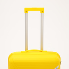 Чемодан средний 24", отдел на молнии, кодовый замок, 4 колеса, цвет жёлтый - фото 23731013