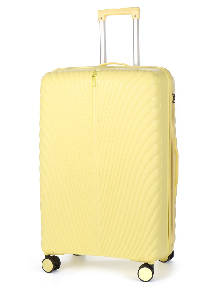 Чемодан на колёсах, 28", кодовый замок, 47×29×73 см, жёлтый