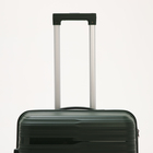 Чемодан средний 24", отдел на молнии, кодовый замок, 4 колеса, цвет зелёный - фото 23731072