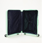 Чемодан средний 24", отдел на молнии, кодовый замок, 4 колеса, цвет мятный - фото 23720348