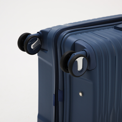 Чемодан 20", 36*21*55, отд на молнии, код замок, 4 колеса, синий