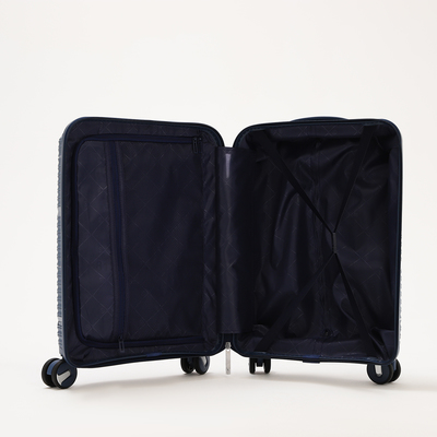 Чемодан 20", 36*21*55, отд на молнии, код замок, 4 колеса, синий