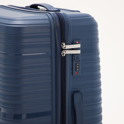 Чемодан 28", 47*29*73, отд на молнии, код замок, 4 колеса, синий