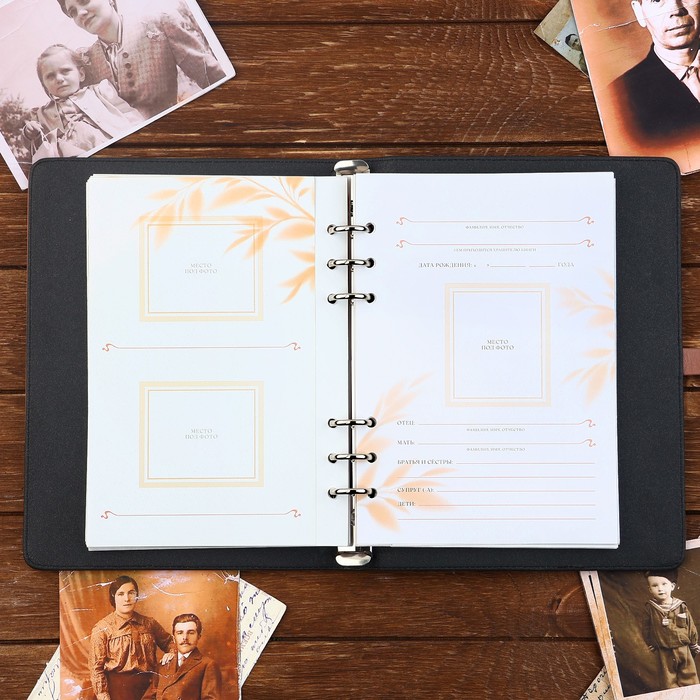 Родословная книга со встроенной флешкой 16 Gb «Книга всей семьи», 17,5 х 23 см. 9874513