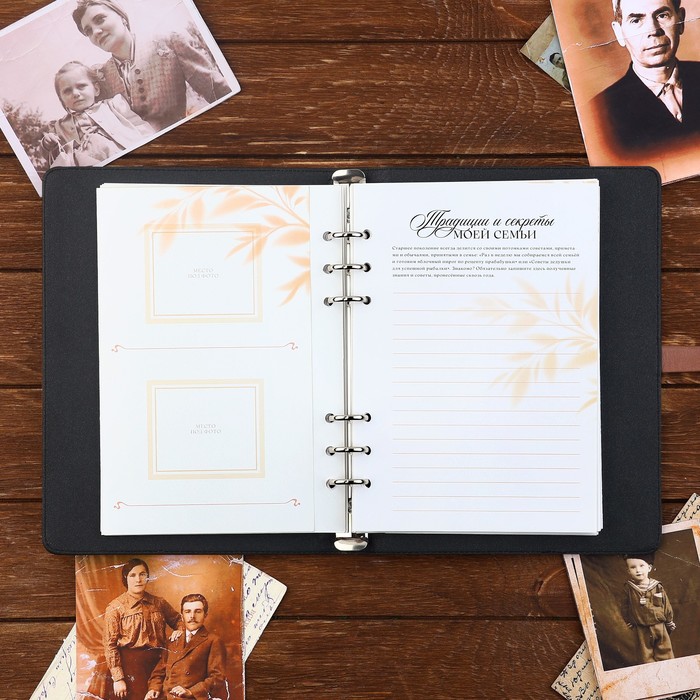 Родословная книга со встроенной флешкой 16 Gb «Наше фамильное дерево», 17,5 х 23 см. 9874514