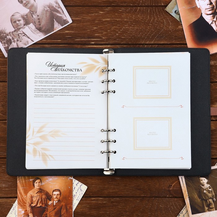 Родословная книга со встроенной флешкой 16 Gb «Наше фамильное дерево», 17,5 х 23 см. 9874514