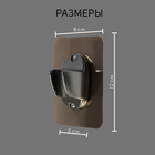 Держатель для душевой лейки ZEIN Z108, нерегулируемый, самоклеющийся, бронза - фото 14252465