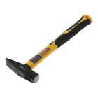 Молоток слесарный ТУНДРА ПРОФИ, квадратный боек, фиберглассовая 3К рукоятка, 300 г - Фото 4