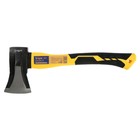 Колун кованый ТУНДРА ПРОФИ, клиновидная форма, фиберглассовое 3К топорище 37 см, 1 кг - Фото 7