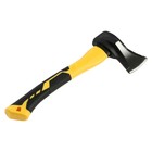 Колун кованый ТУНДРА ПРОФИ, клиновидная форма, фиберглассовое 3К топорище 37 см, 1 кг - Фото 9