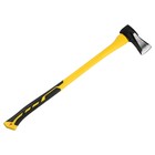 Колун кованый ТУНДРА ПРОФИ, клиновидная форма, фиберглассовое 3К топорище 90 см, 2.5 кг - Фото 10