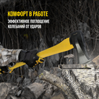 Колун кованый ТУНДРА ПРОФИ, клиновидная форма, фиберглассовое 3К топорище 90 см, 2.5 кг - Фото 5