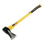 Колун кованый ТУНДРА ПРОФИ, клиновидная форма, фиберглассовое 3К топорище 90 см, 3 кг - Фото 2