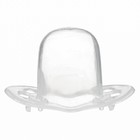 Соска - пустышка силиконовая ортодонтическая M&B «Дино», от 0 мес., с колпачком, голубой - Фото 7