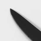 Нож кухонный для мяса Доляна Simplex, длина лезвия 12,7 см, цвет чёрный - фото 4422656