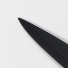 Нож кухонный разделочный Доляна Simplex, длина лезвия 19 см, цвет чёрный - фото 4422666