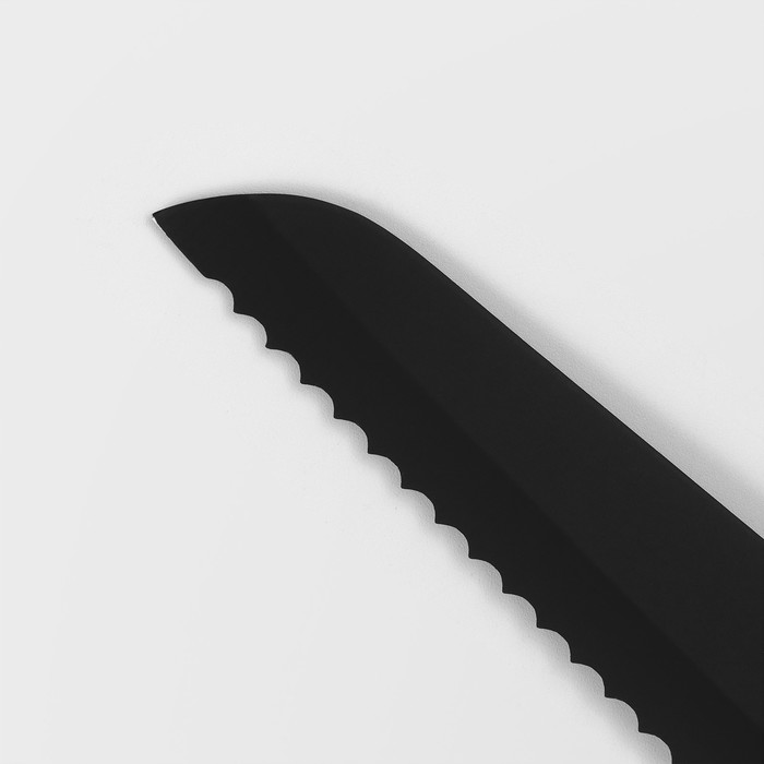 Нож кухонный для хлеба Доляна Simplex, длина лезвия 19 см