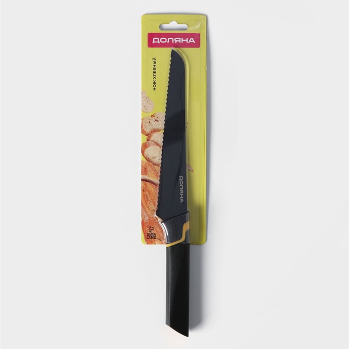 Нож кухонный для хлеба Доляна Simplex, длина лезвия 19 см