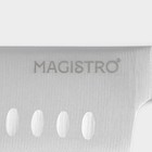 Нож Сантоку кухонный Magistro Fedelaso, длина лезвия 17,8 см - Фото 6