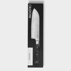 Нож Сантоку кухонный Magistro Fedelaso, длина лезвия 17,8 см - Фото 8
