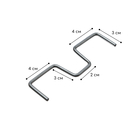 Скоба М-образная для фиксации веток, 10 см, металл - Фото 4